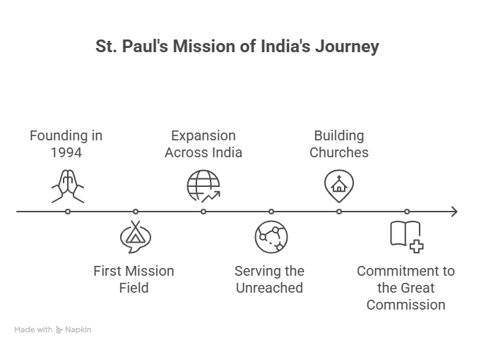 St. Paul's Mission of India Journey Timeline